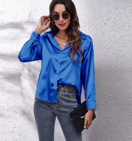 Esthere | Blouse with Button Fastening and Long Sleeves 9