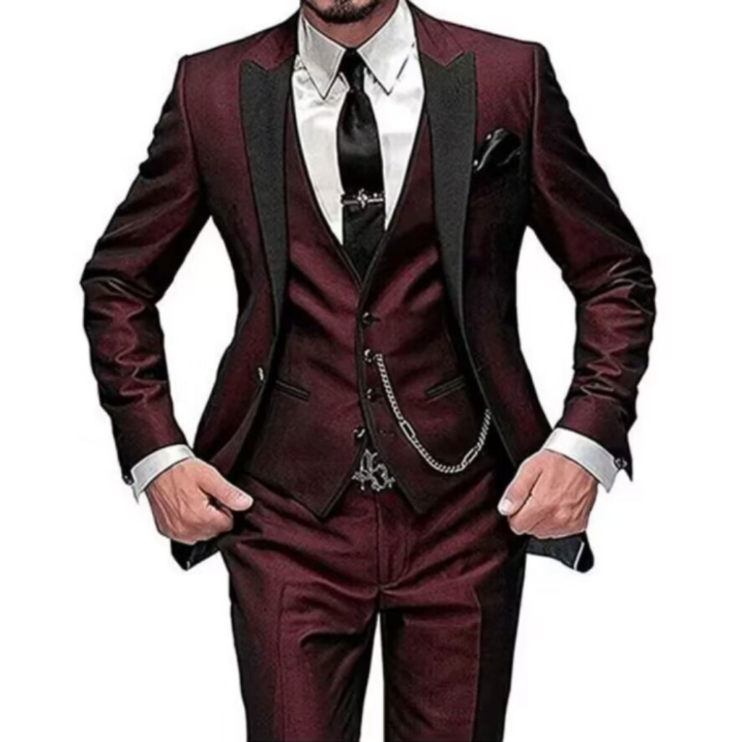 Finn Men's Wedding Suit | Breathable 3-Piece Outfit with Elegant Cut 0