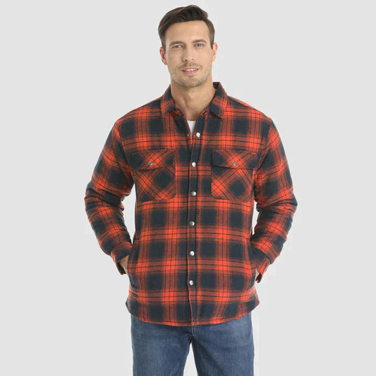 Fiona Men's Flannel Jacket | Insulated Polyester, Comfortable Winter Wear 0