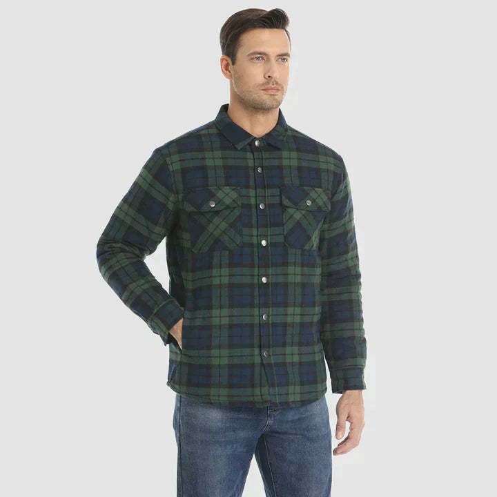 Fiona Men's Flannel Jacket | Insulated Polyester, Comfortable Winter Wear 10