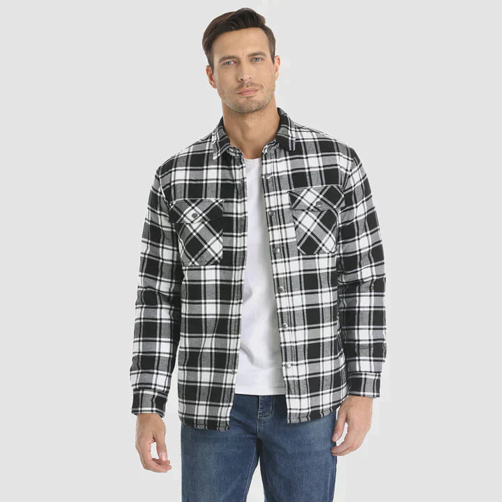 Fiona Men's Flannel Jacket | Insulated Polyester, Comfortable Winter Wear 12