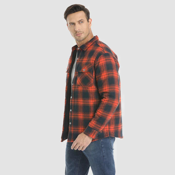 Fiona Men's Flannel Jacket | Insulated Polyester, Comfortable Winter Wear 3