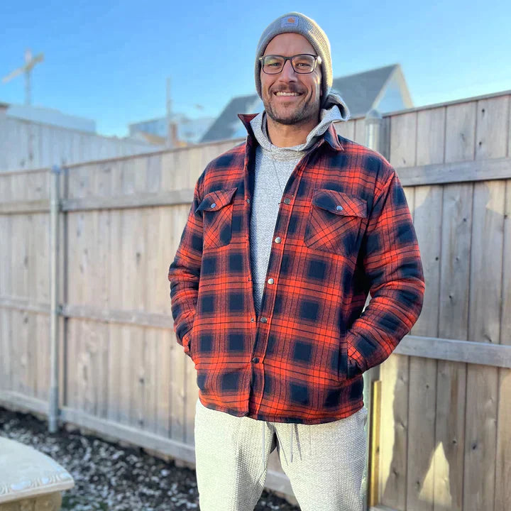 Fiona Men's Flannel Jacket | Insulated Polyester, Comfortable Winter Wear 6