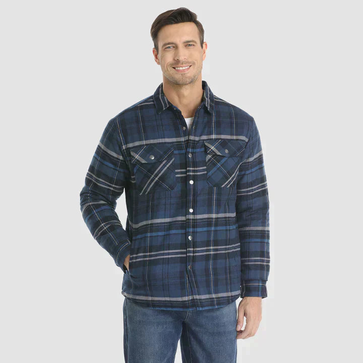 Fiona Men's Flannel Jacket | Insulated Polyester, Comfortable Winter Wear 9