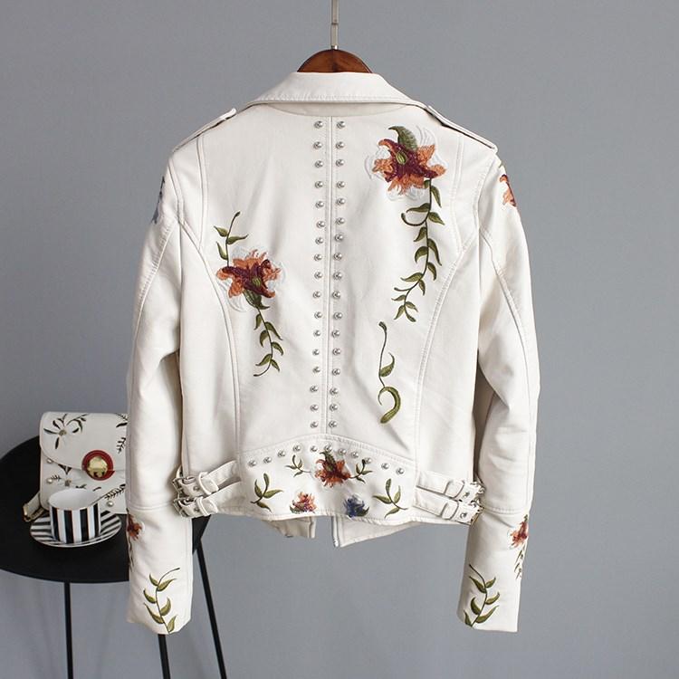 Fleur Women's Leather Jacket | Premium Faux Leather, Timeless Design 2