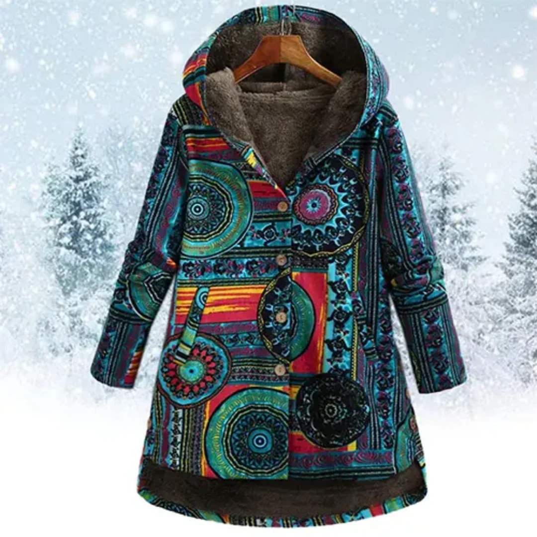 Florence Women's Winter Coat | Padded, Floral Pattern, Comfortable 0