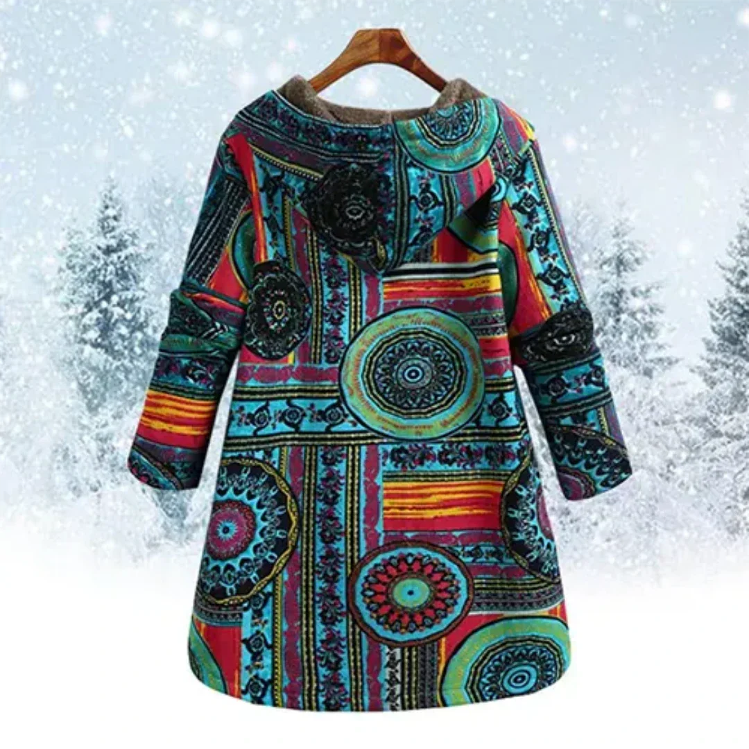 Florence Women's Winter Coat | Padded, Floral Pattern, Comfortable 2