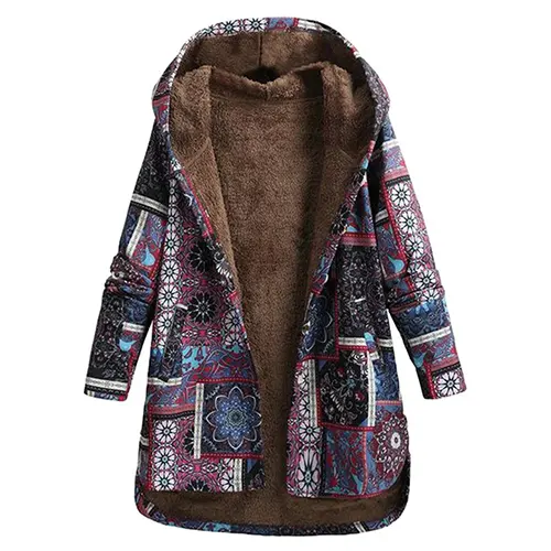 Florence Women's Winter Coat | Padded, Floral Pattern, Comfortable 3