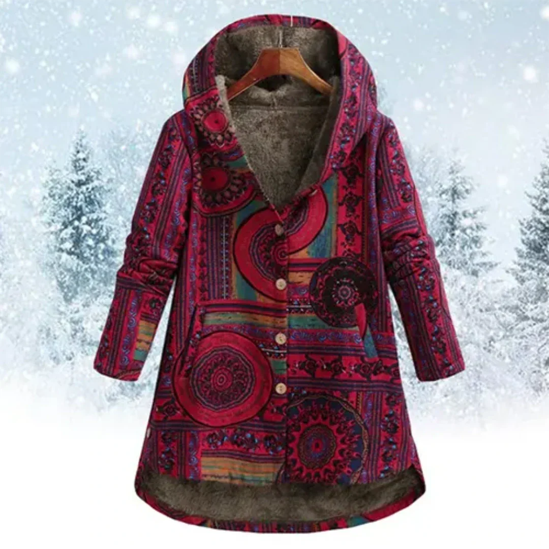 Florence Women's Winter Coat | Padded, Floral Pattern, Comfortable 4