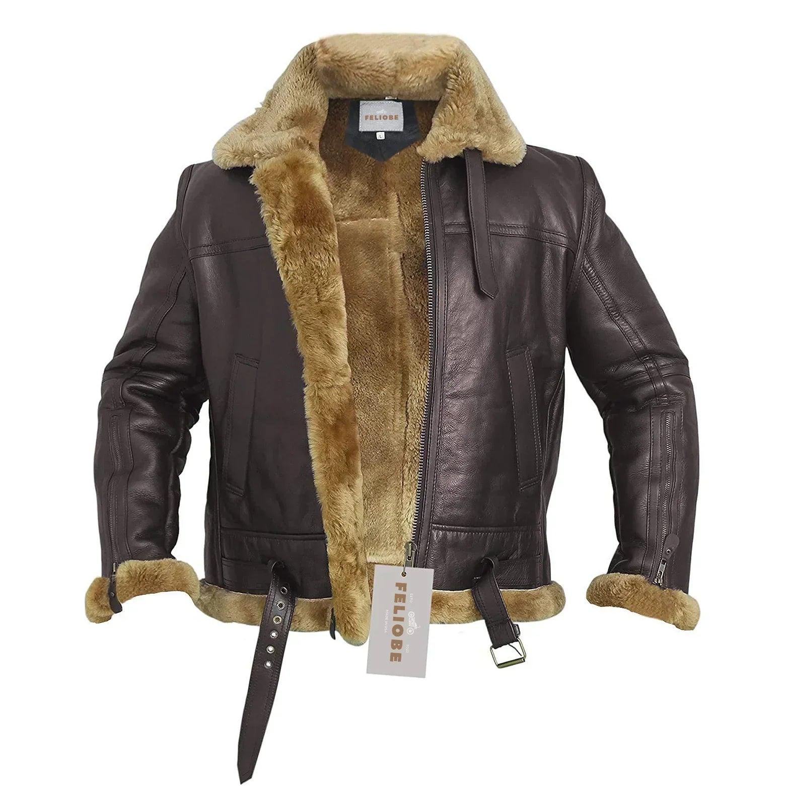 Ginger Women's Bomber Jacket | Authentic Shearling 2