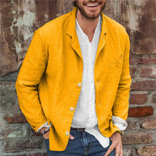 Harmon Men's Blazer | Lightweight Cotton, Elegant Design 0