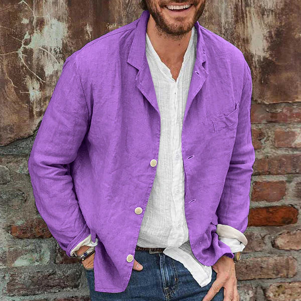 Harmon Men's Blazer | Lightweight Cotton, Elegant Design 1