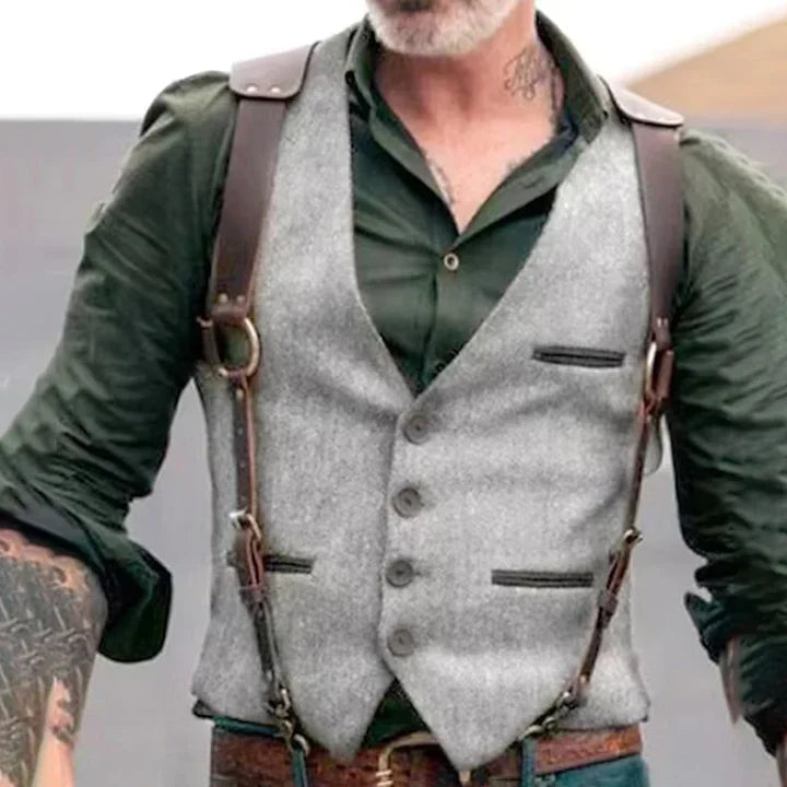 Harmon Men’s Casual Vest | Premium Fabric, Adjustable Fit 1