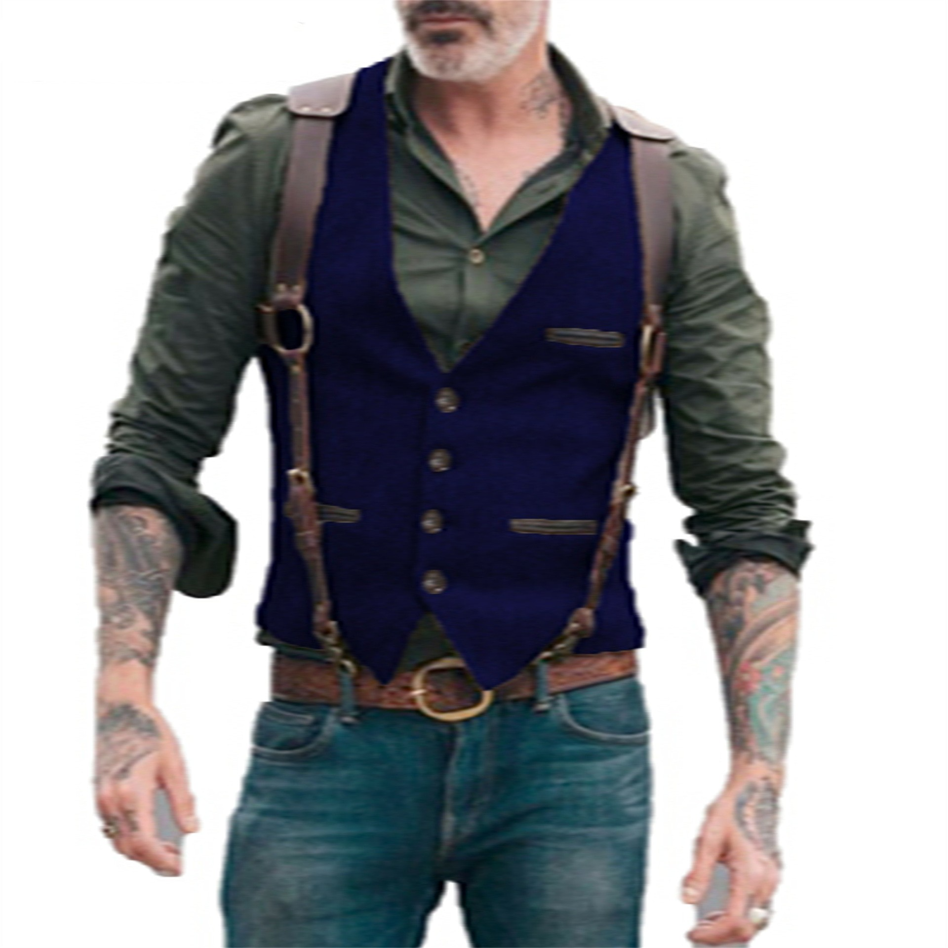 Harmon Men’s Casual Vest | Premium Fabric, Adjustable Fit 2