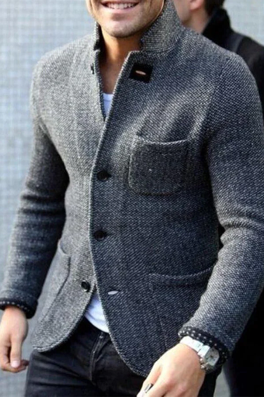 Harmon Retro Jacket for Men | Comfortable Knit Fabric 1
