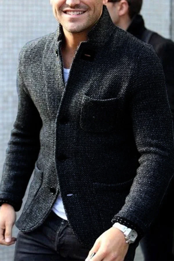Harmon Retro Jacket for Men | Comfortable Knit Fabric 2