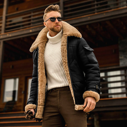 Haven Men's Jacket | Faux Sheepskin Lining, Stylish Comfort 0