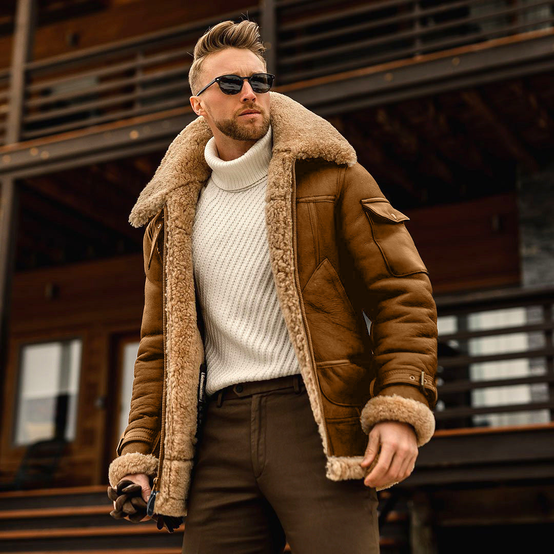 Haven Men's Jacket | Faux Sheepskin Lining, Stylish Comfort 1