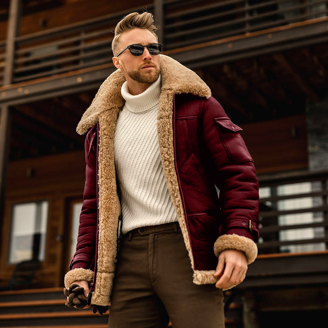 Haven Men's Jacket | Faux Sheepskin Lining, Stylish Comfort 3