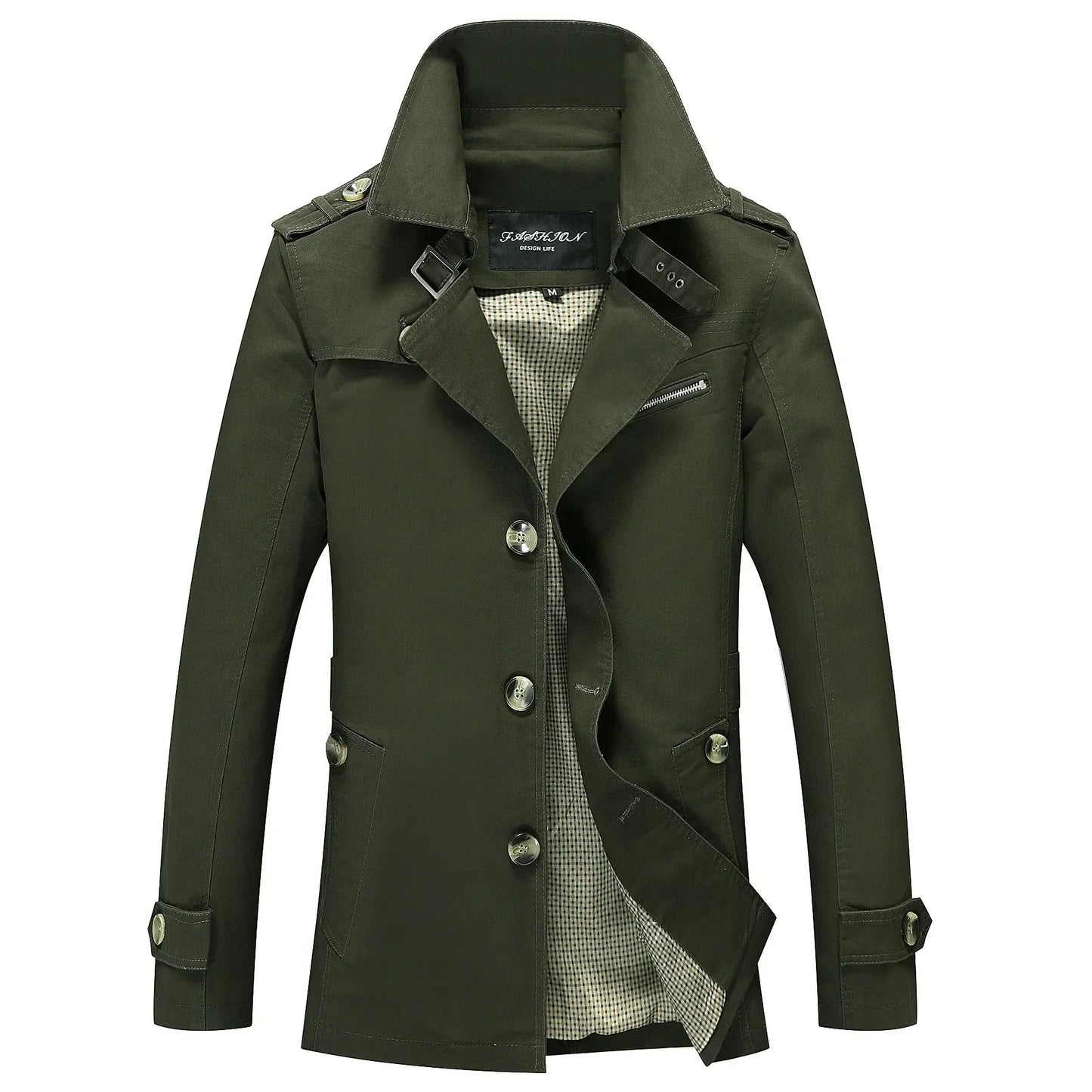 Haven Men's Trench Coat | Premium Fabric, Elegant Design 0