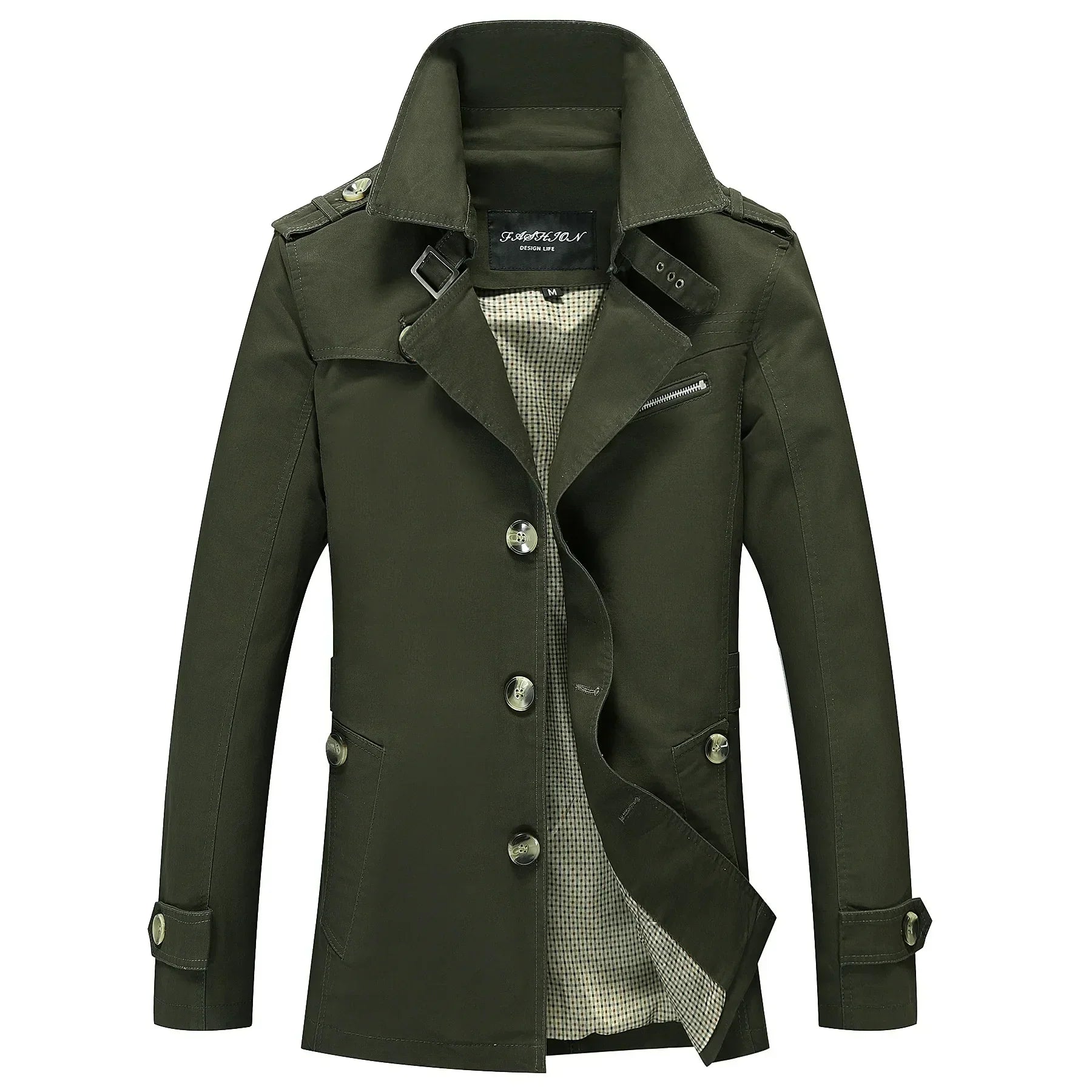 Haven Men's Trench Coat | Premium Fabric, Elegant Design 0