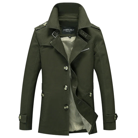 Haven Men's Trench Coat | Premium Fabric, Elegant Design 0
