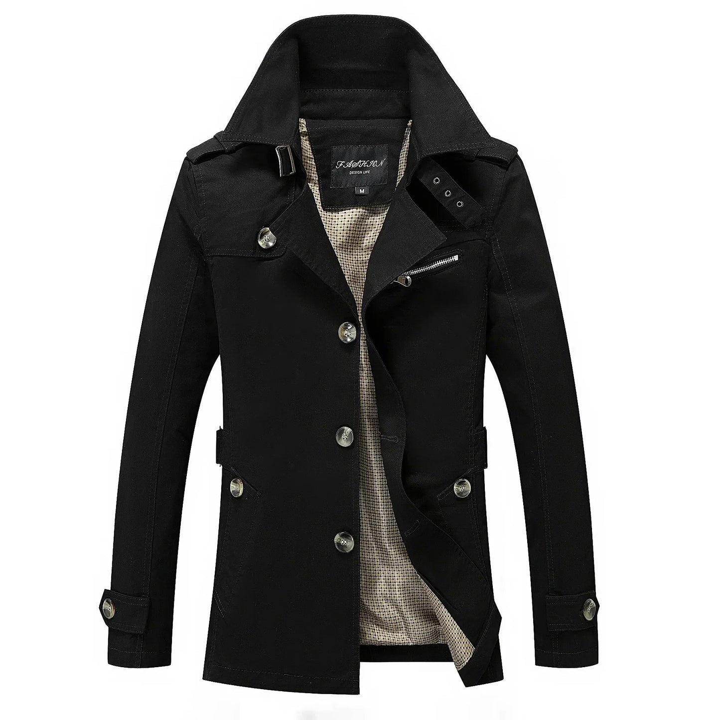 Haven Men's Trench Coat | Premium Fabric, Elegant Design 10