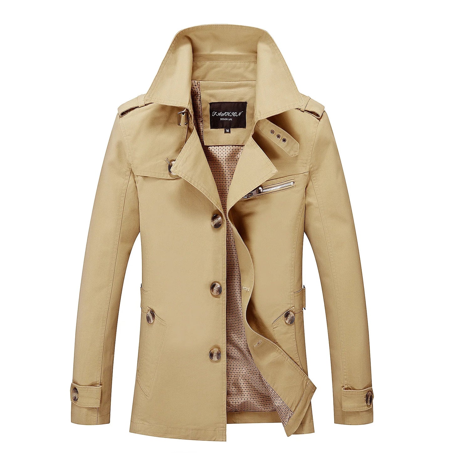 Haven Men's Trench Coat | Premium Fabric, Elegant Design 12