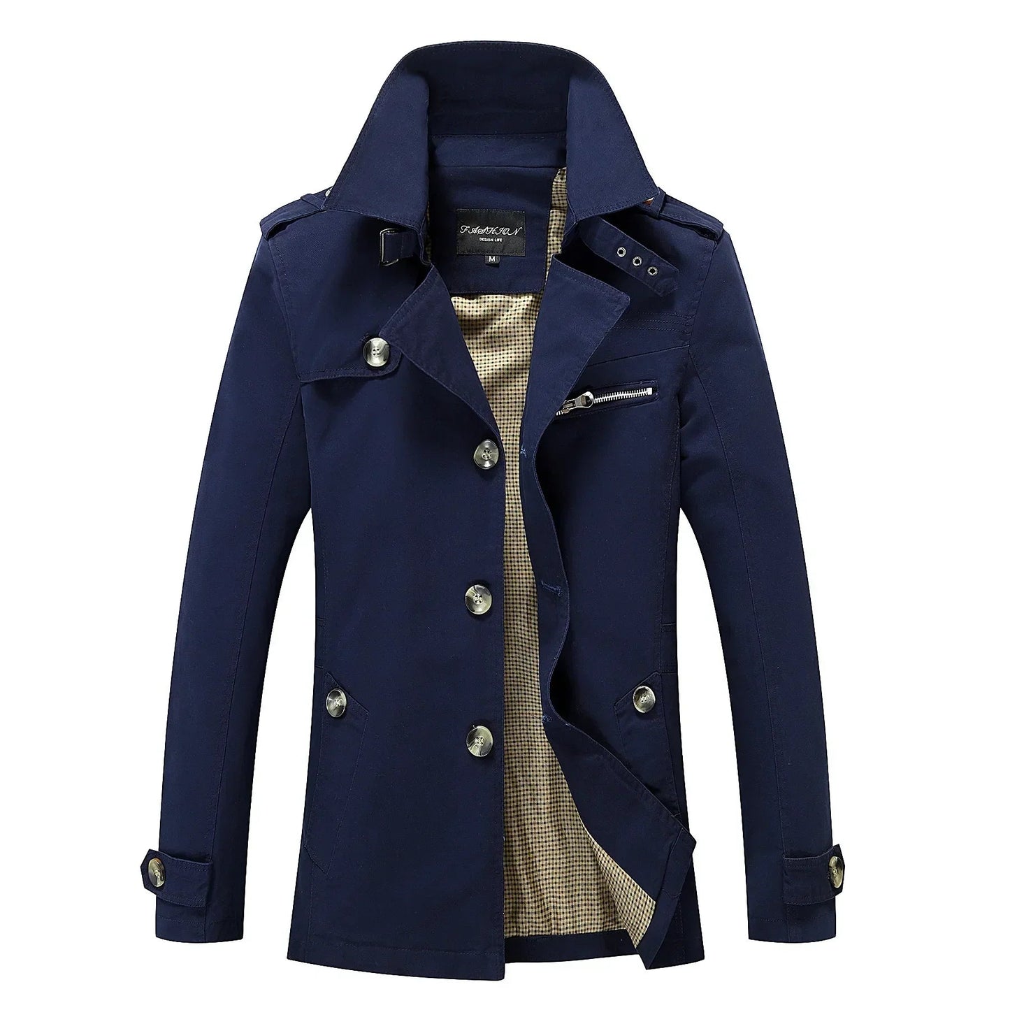 Haven Men's Trench Coat | Premium Fabric, Elegant Design 9