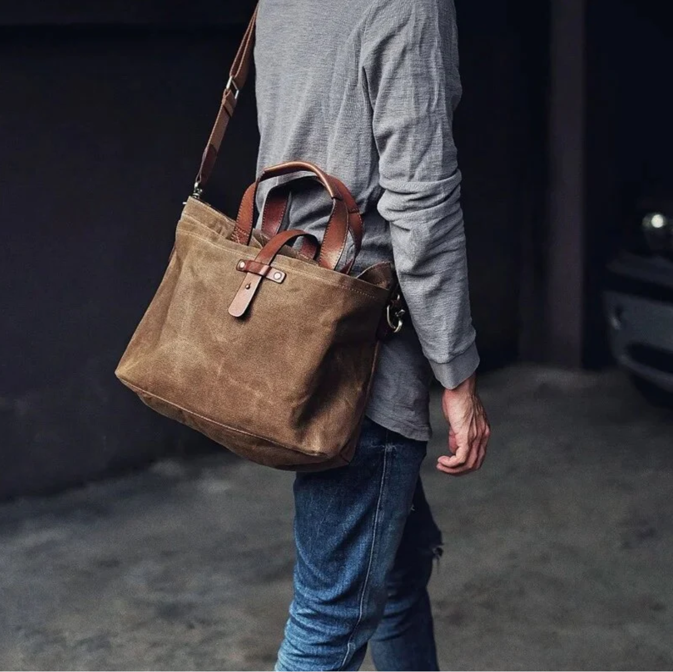 Haven Waxed Canvas Tote Bag | Durable & Lightweight 2