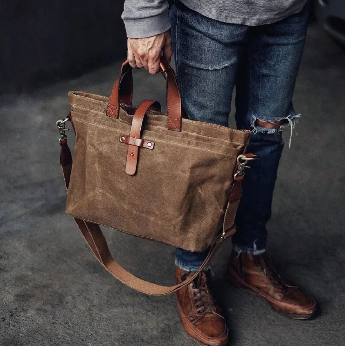 Haven Waxed Canvas Tote Bag | Durable & Lightweight 3