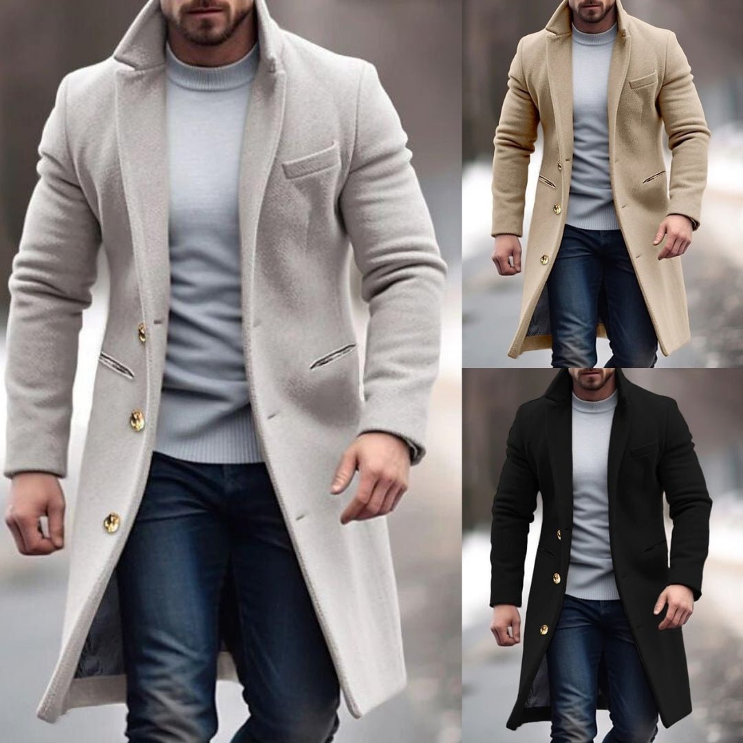 Hector Men's Coat | Slim Fit, Modern Style 1