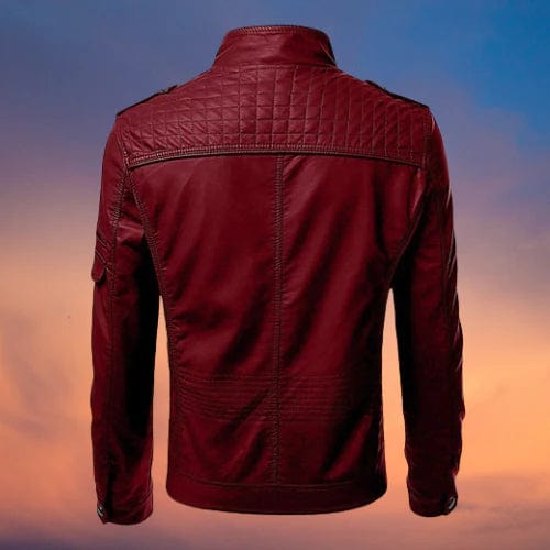 Hector Men's Jacket | Premium Leather, Classic Motorcycle Style 4