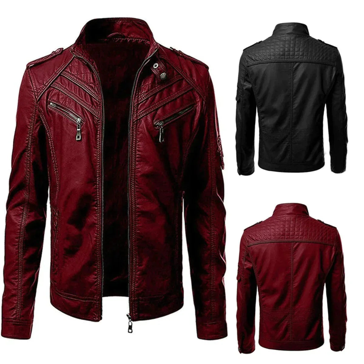 Hector Men's Jacket | Premium Leather, Classic Motorcycle Style 5