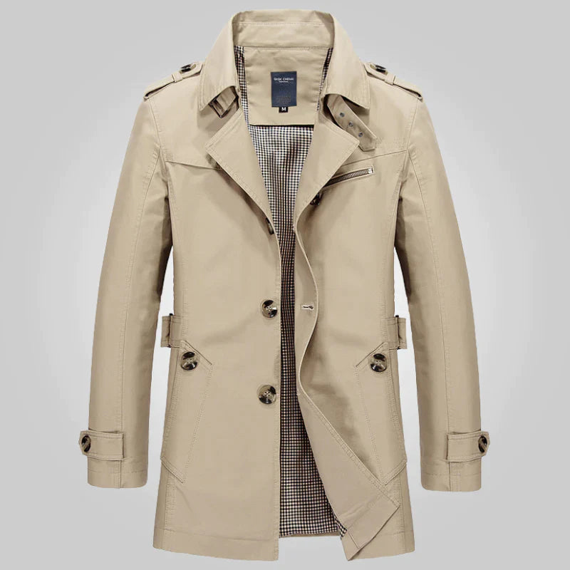 Hector Men's Winter Trench Coat | Elegant Design, High-Quality Fabric 0