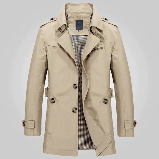 Hector Men's Winter Trench Coat | Elegant Design, High-Quality Fabric 0