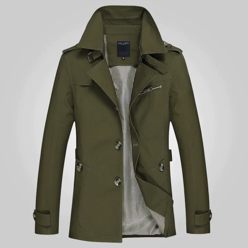 Hector Men's Winter Trench Coat | Elegant Design, High-Quality Fabric 3