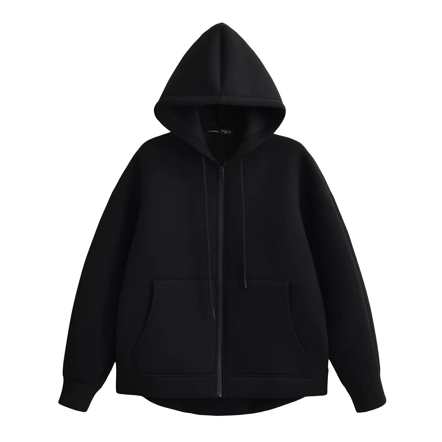 Holly Women's Winter Coat | Grey Long Zipper with Hood, Comfortable and Stylish 0