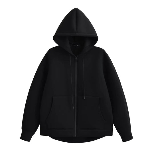 Holly Women's Winter Coat | Grey Long Zipper with Hood, Comfortable and Stylish 0