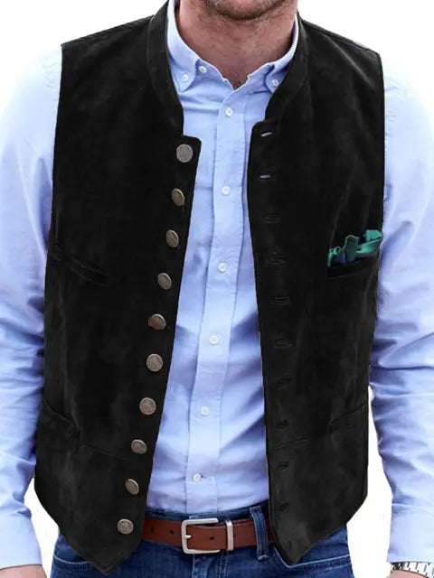 Horizon Steampunk Utility Vest | Soft Imitation Suede 0