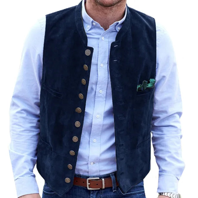 Horizon Steampunk Utility Vest | Soft Imitation Suede 9