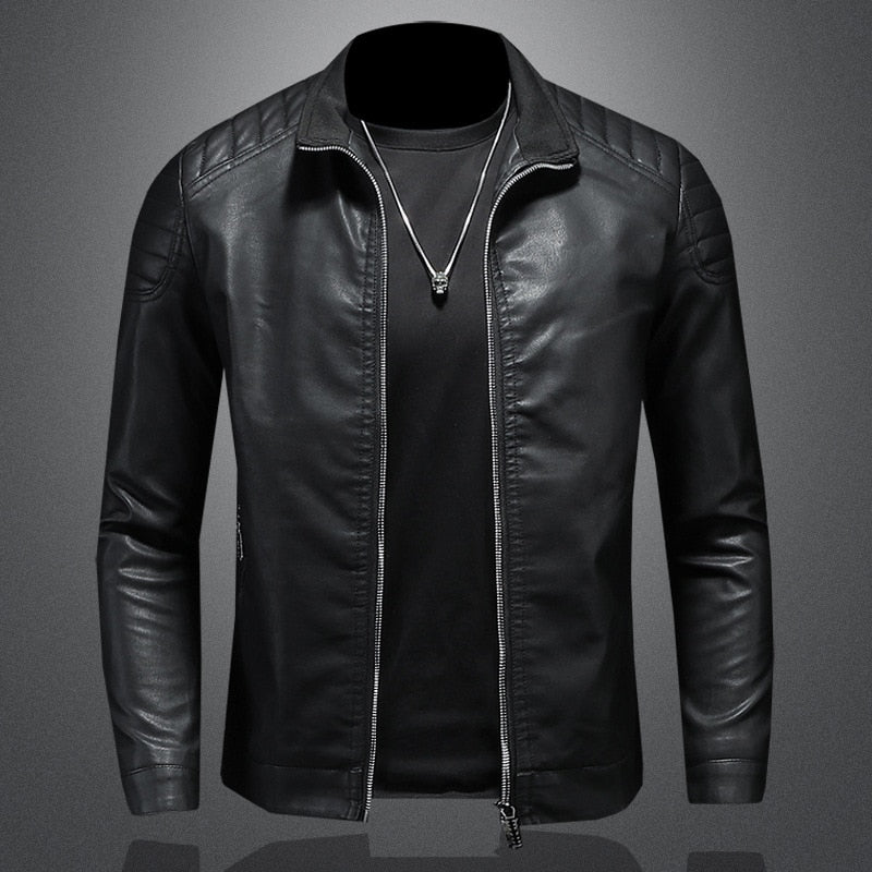 Hugo Men's Biker Jacket | Premium PU, Stylish & Durable 2