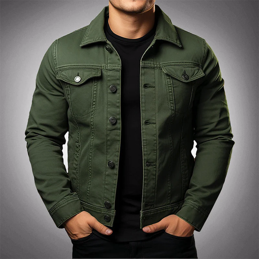 Hugo Men's Denim Jacket | Premium Blend, Versatile Comfort 0