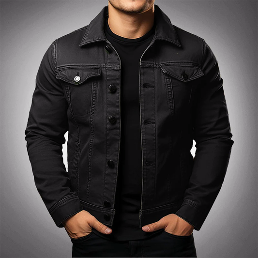Hugo Men's Denim Jacket | Premium Blend, Versatile Comfort 1