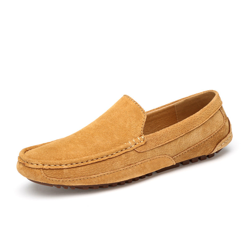 Hugo Men's Loafers | Comfortable Fit, Timeless Beige Design 0