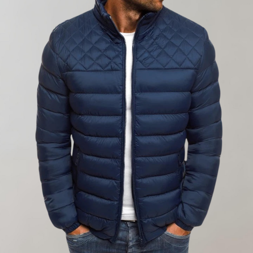 Hugo Men's Quilted Jacket | Windproof and Waterproof 0