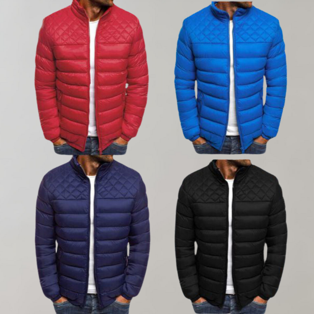 Hugo Men's Quilted Jacket | Windproof and Waterproof 1