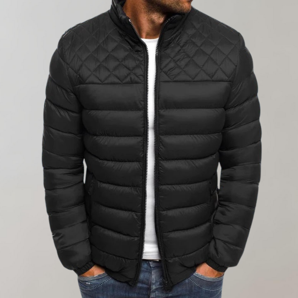 Hugo Men's Quilted Jacket | Windproof and Waterproof 3