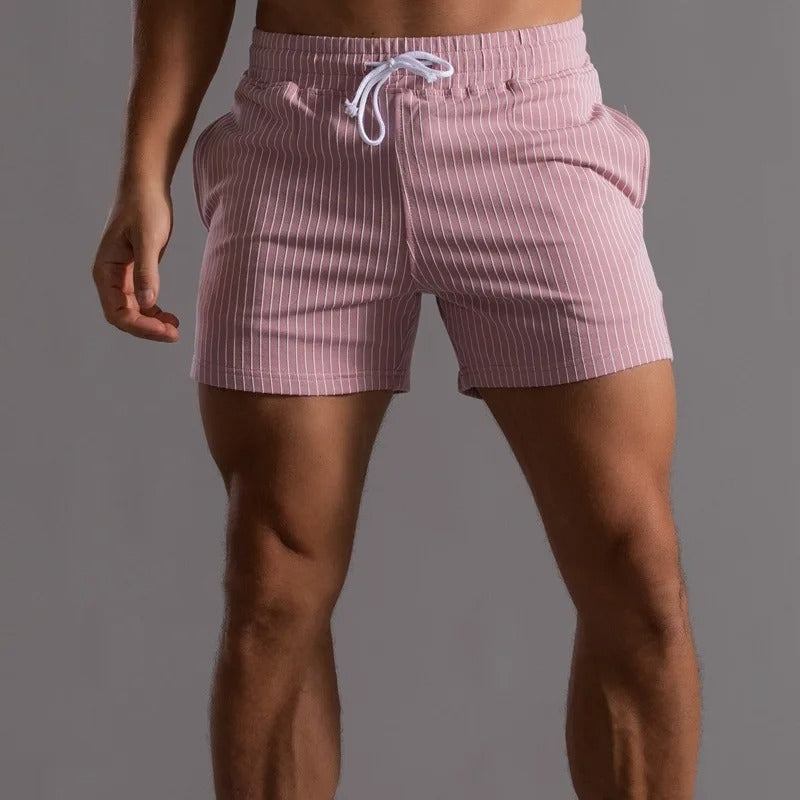 Hugo Men's Shorts | Striped Cotton Design, Comfortable Fit 4