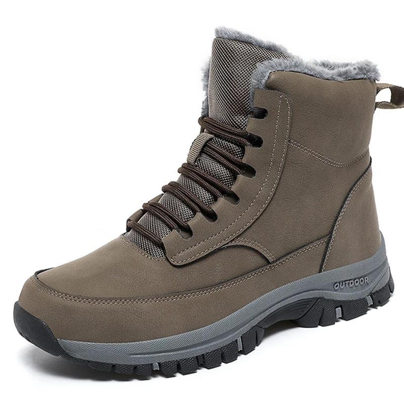 Hugo Men's Snow Boots | Waterproof Leather, Fleece Lining 0